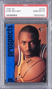 1996-97 Upper Deck SP #134 Kobe Bryant Rookie Card - PSA GEM MT 10 